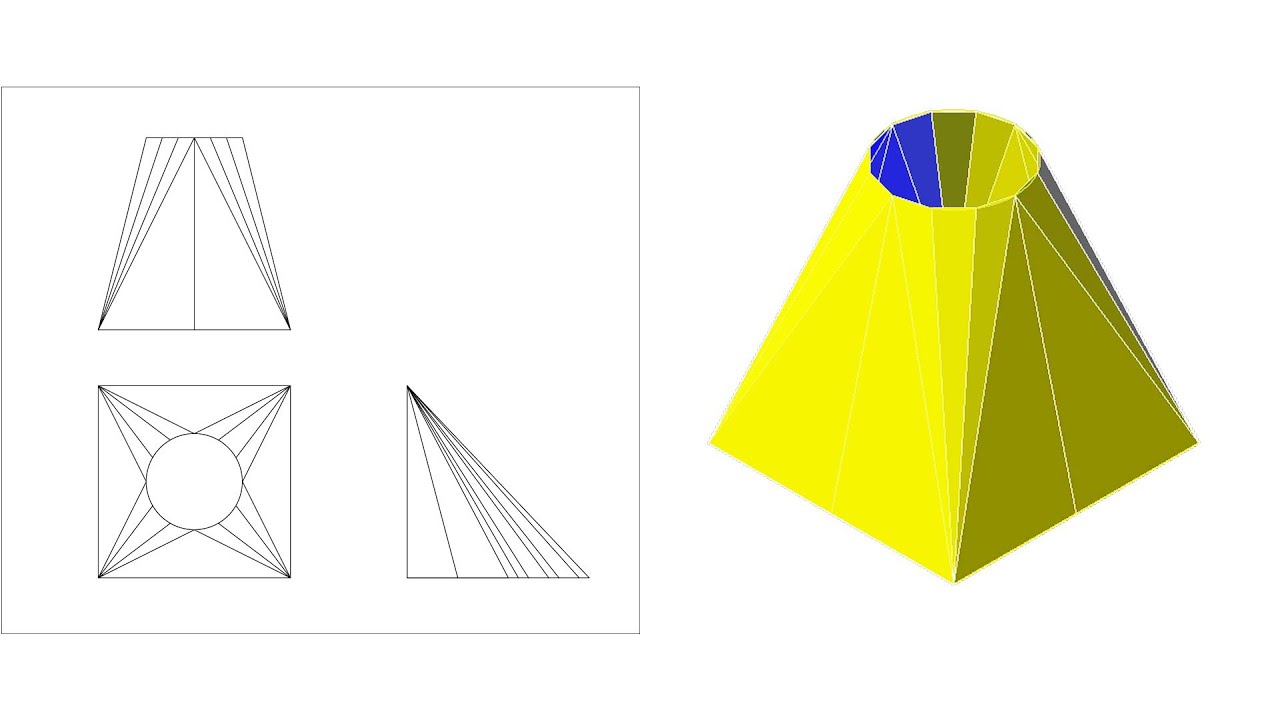 Khai Triển  Hình Gò  Bằng ( COMPA) vuông tròn