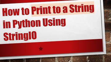 How to Print to a String in Python Using StringIO