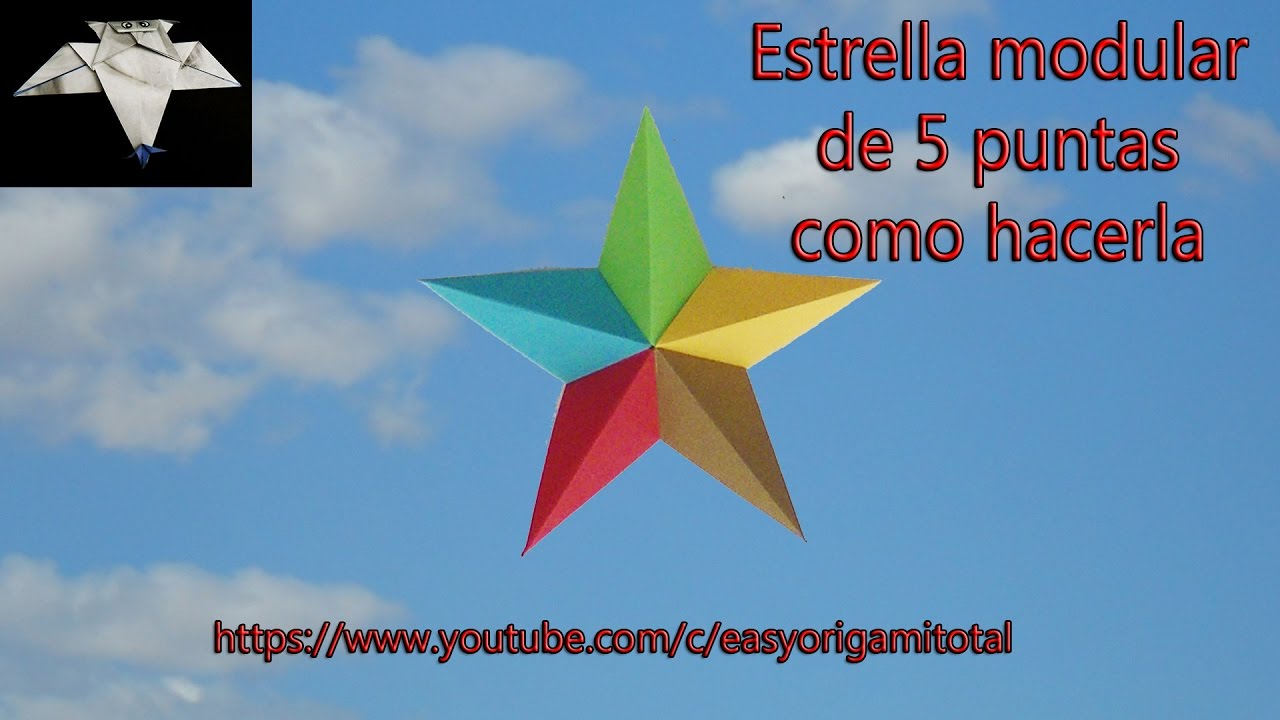 Como hacer estrellas de 5 puntas