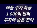 애플 주가가 폭등한 이유? 1,000억 달러 투자에 숨은 전략