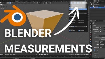 How to Show MEASUREMENTS in Blender 4.2 (it