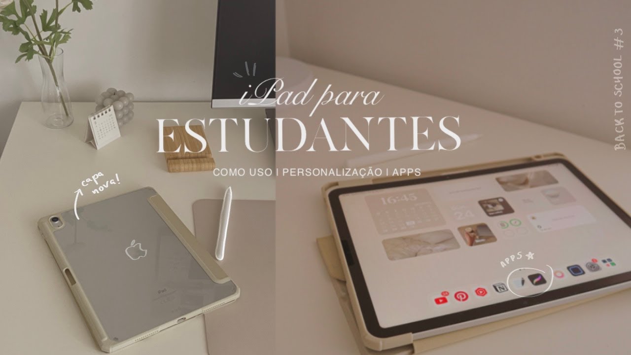 como uso o meu iPad na FACULDADE? 📓 | Apps favoritas & organização