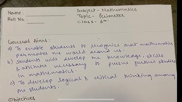 Mathematics Final Lesson Plan on topic Perimeter | Math