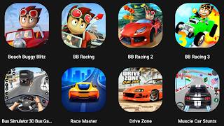 Beach Buggy Racing 3,BB Racing 2,Race Master 3D,Bus Simulator,Driver Zone,Muscle Car Stunts 2026 screenshot 5