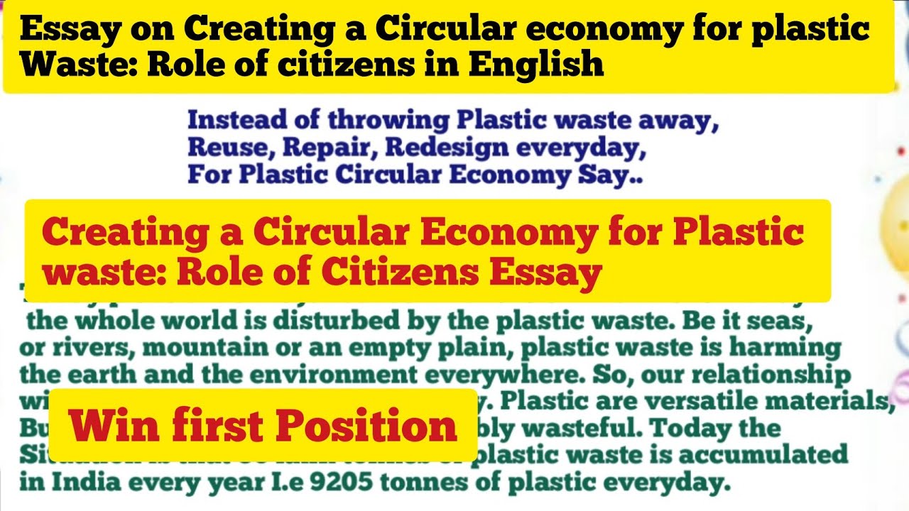 plastic waste essay