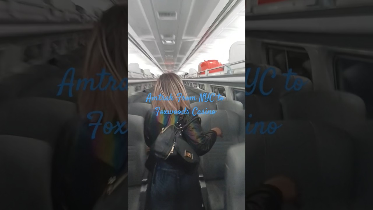 Amtrak From NYC to Foxwoods Casino Bathroom Tour 
