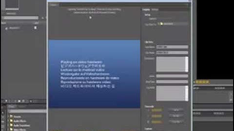 Someone Help! (Adobe 7 Premiere Pro CS4 problem) I can