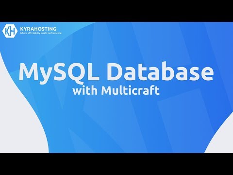 Multicraft - Creating a MySQL Database | KyraHosting 2018