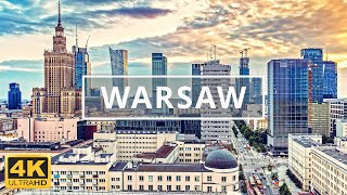 Warsaw, Poland 🇵🇱 | 4K Drone Footage (With Subtitles)