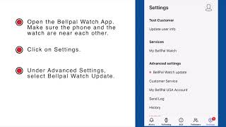 Updating the Bellpal Watch screenshot 2