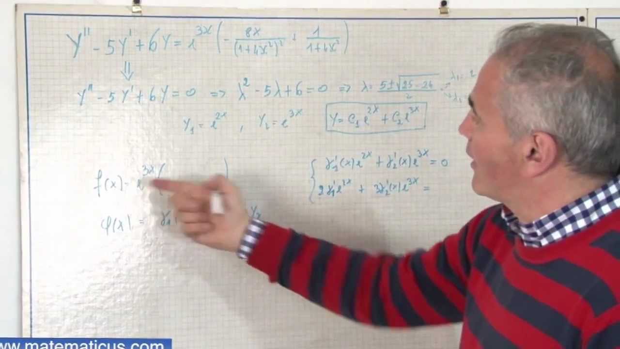 Equazione differenziale lineare non omogenea a coefficienti costanti con Metodo di Lagrange