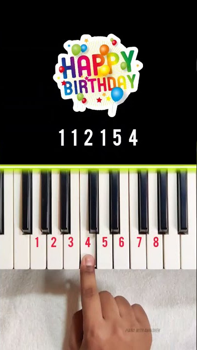 Happy Birthday Tune | Piano Cover With Easy Tutorial