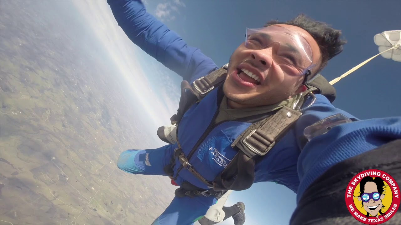 Tandem Skydiving Armando From Lubbock, Texas YouTube