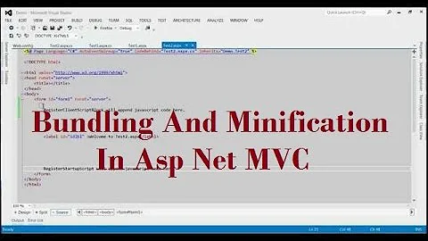 How To Implement Bundling And Minification In Asp Net MVC