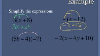 Alg 1-7 (2015) Distributive Property