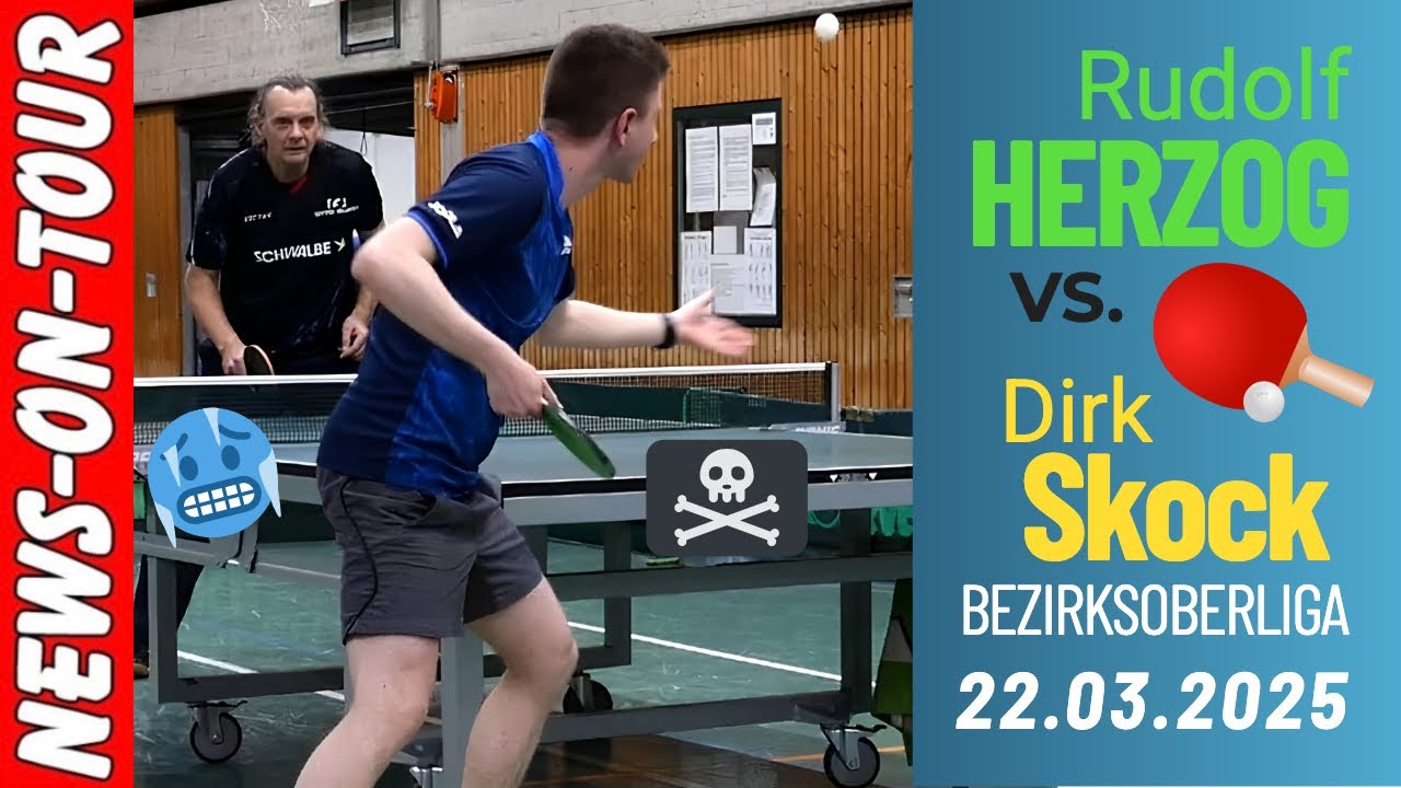 Materialduell! Dr. Freeze 🥶 ANTI vs. 🙀 NOPPE! Dirk Skock 🔥 (1.820 TTR) vs. 🏓 Rudi Herzog (1.645 TTR)