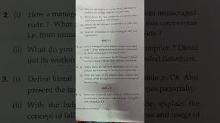 web development using.net framework question paper of MCA 4th sem of July 2022