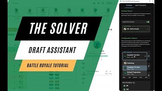 THE SOLVER Underdog Draft Assistant - Analyze Teams for Battle Royales