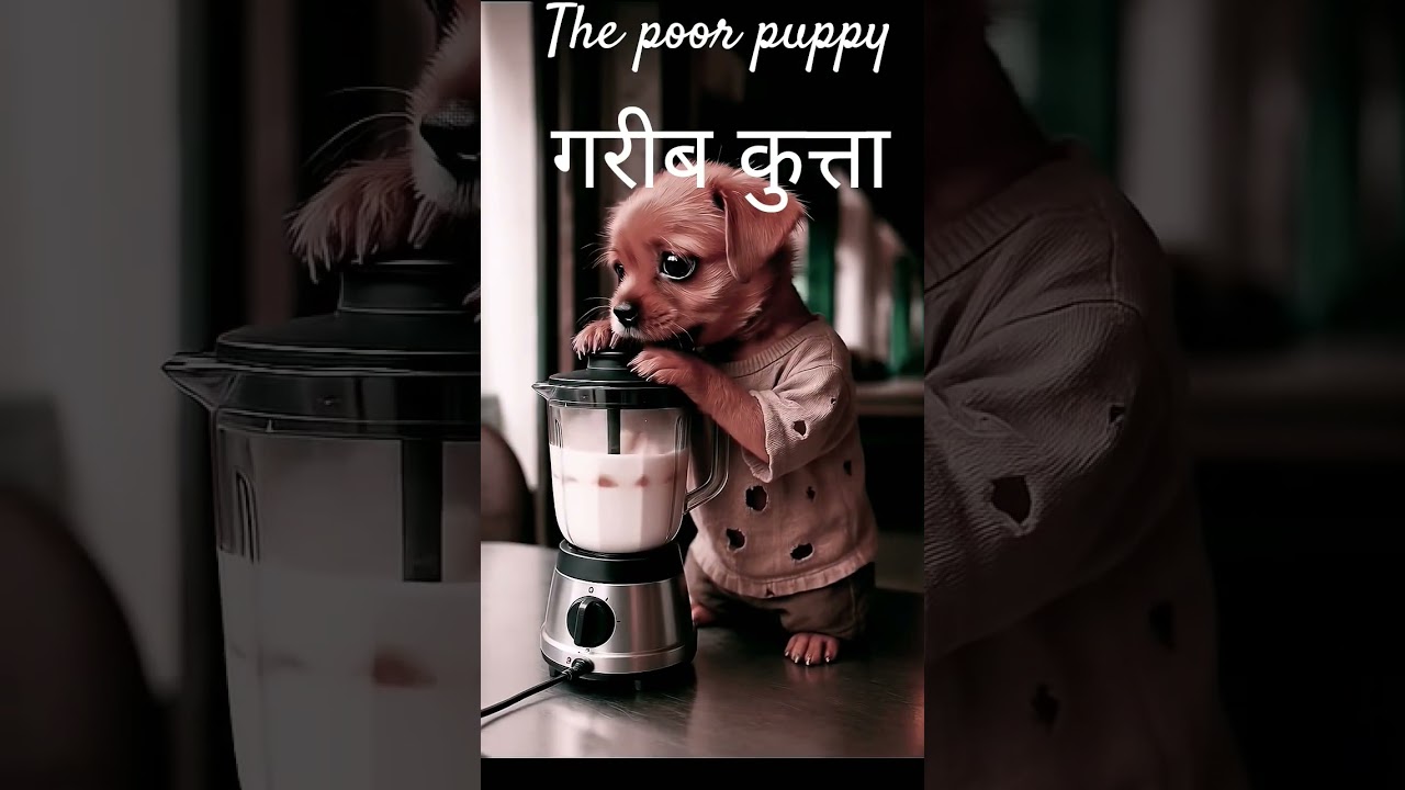 the poor puppy #rich pocket dog 🐕 Garib कुता