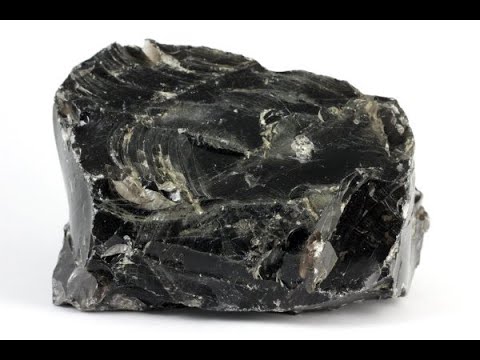 長野県和田峠産 黒曜石 原石 549g Japanese Obsidian Youtube