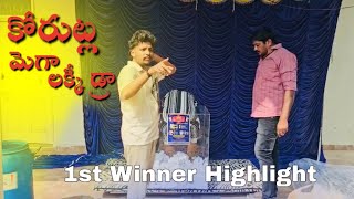 Winner Spinning Wheel Mega Lucky Draw Highlight