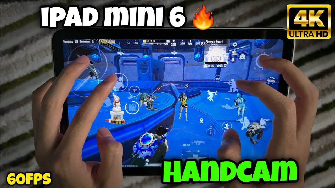 ipad mini 6 HANDCAM in 2025🔥 / Smooth+Extreme 😍 / 60FPS + FULL GYRO😱 / PUBG TEST / LIVIK GAMEPLAY!