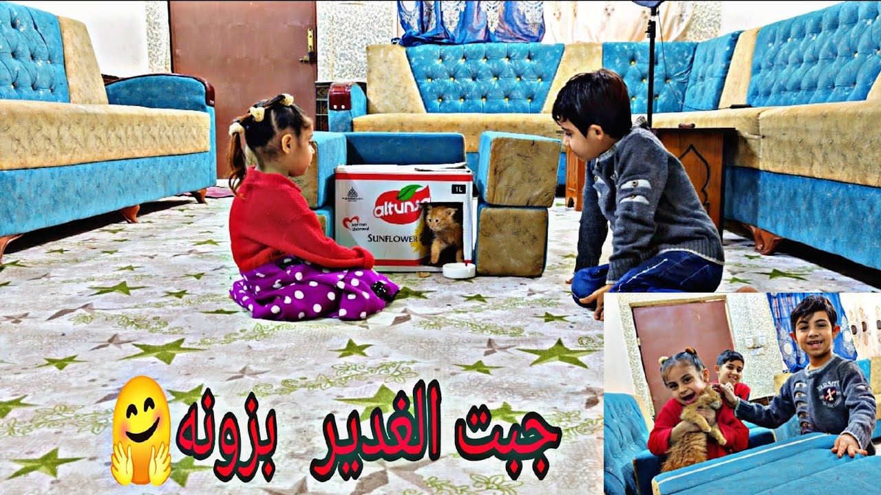 ضاعت البزونه 🐱 مال غدير وجبتله وحده كملو المقطع وشوفو ردت فعله سوت 😱