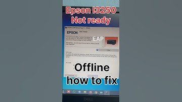 Epson l3250 not Ready | Offline fix In Minute
