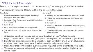 European GNU Radio Days 2021 - Advanced Tutorials screenshot 5