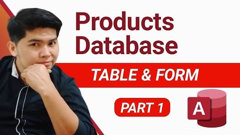 Part 1 | Product Database Tutorial in Microsoft Access