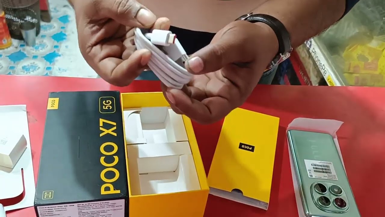 Распаковка POCO X7 5G Glacier Green 8/128