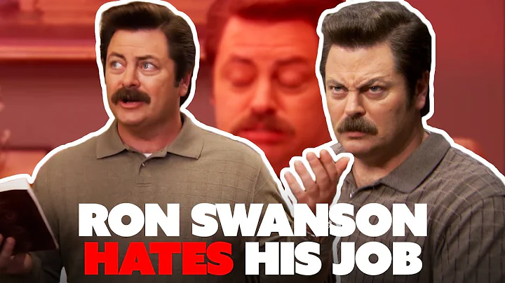 ron swanson hating his job for ten minutes straigh...