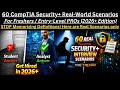 60 CompTIA Security+ Real-World Scenarios: Real-World Scenarios (2026+ Edition) to Get Hired !!