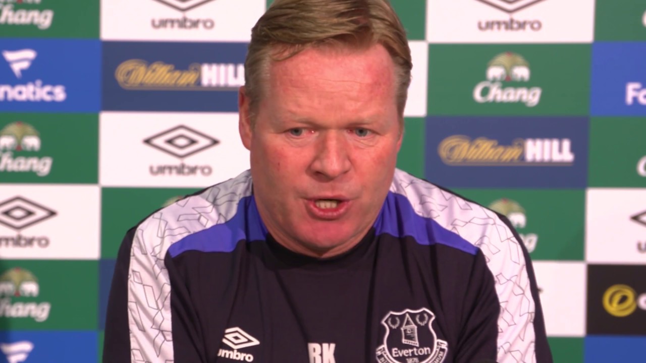 Ronald Koeman's pre-Sunderland press conference goodison park tour