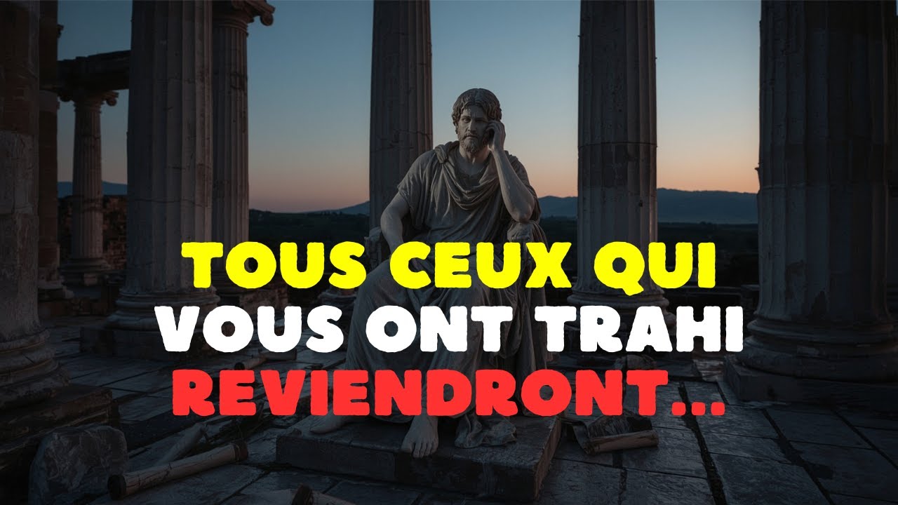 QUE FAIRE QUAND CELUI QUI VOUS A TRAHI REVIENT ? LA RÉPONSE STOÏCIENNE.