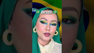 Brazil’s Flag But Make It Makeup 🇧🇷💚💛 | FIFA World Cup 2026 #brazilfootball #fifaworldcup2026