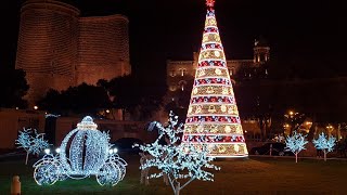 Bakida Yeni Il Bayrami Kecirilir - Şəhəri Gözəl Bəzəyiblər Azerbaycan