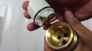 ＫＶＫ製シングルレバー水栓のカートリッジの交換方法