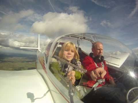 SF25C Motor Glider With Lucy Cole