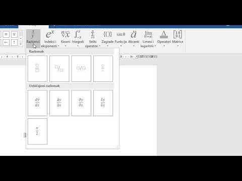 Matematicke formule u Wordu