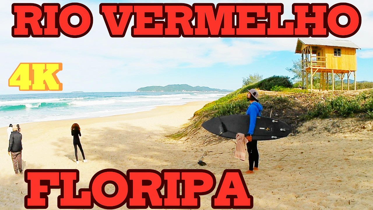 4K O BAIRRO RIO VERMELHO e a PRAIA DO MOÇAMBIQUE em FLORIANÓPOLIS. #floripa #praia #beach