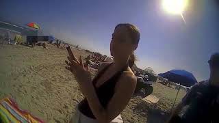Wildwood police confront Emily Weinman for drinking on the beach