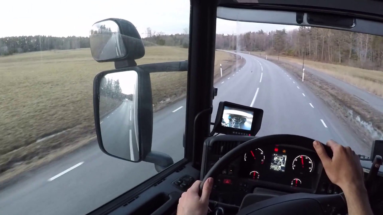 Awesome & Relaxing (POV) Scania G440 + Big Trailer driving in the Sunset! (heavy load)
