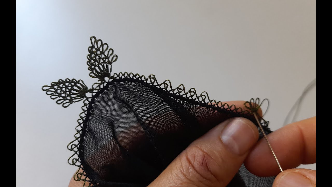 Bu iğne oyası modeline bayılacaksınız(Needle lace)Flower desing