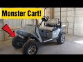 EZGO golf cart LIFT and CHOP top! Lift kit and folding roof install. EZGO upgrade. Faster bling!