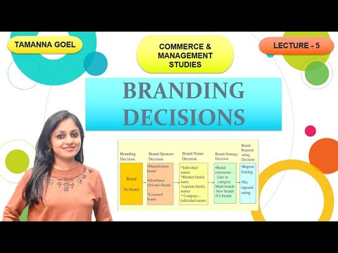 Branding decisions || Marketing Management || Strategies of Branding || Lecture 5