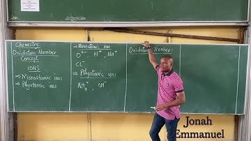 Oxidation Number Concept (JAMB and PUTME Chemistry)