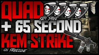 Celebrity COD Ghosts "INSANE" QUAD KEM Strike + "65 SECOND" KEM Strike w/ "ABSTRACT CAMO" Profile