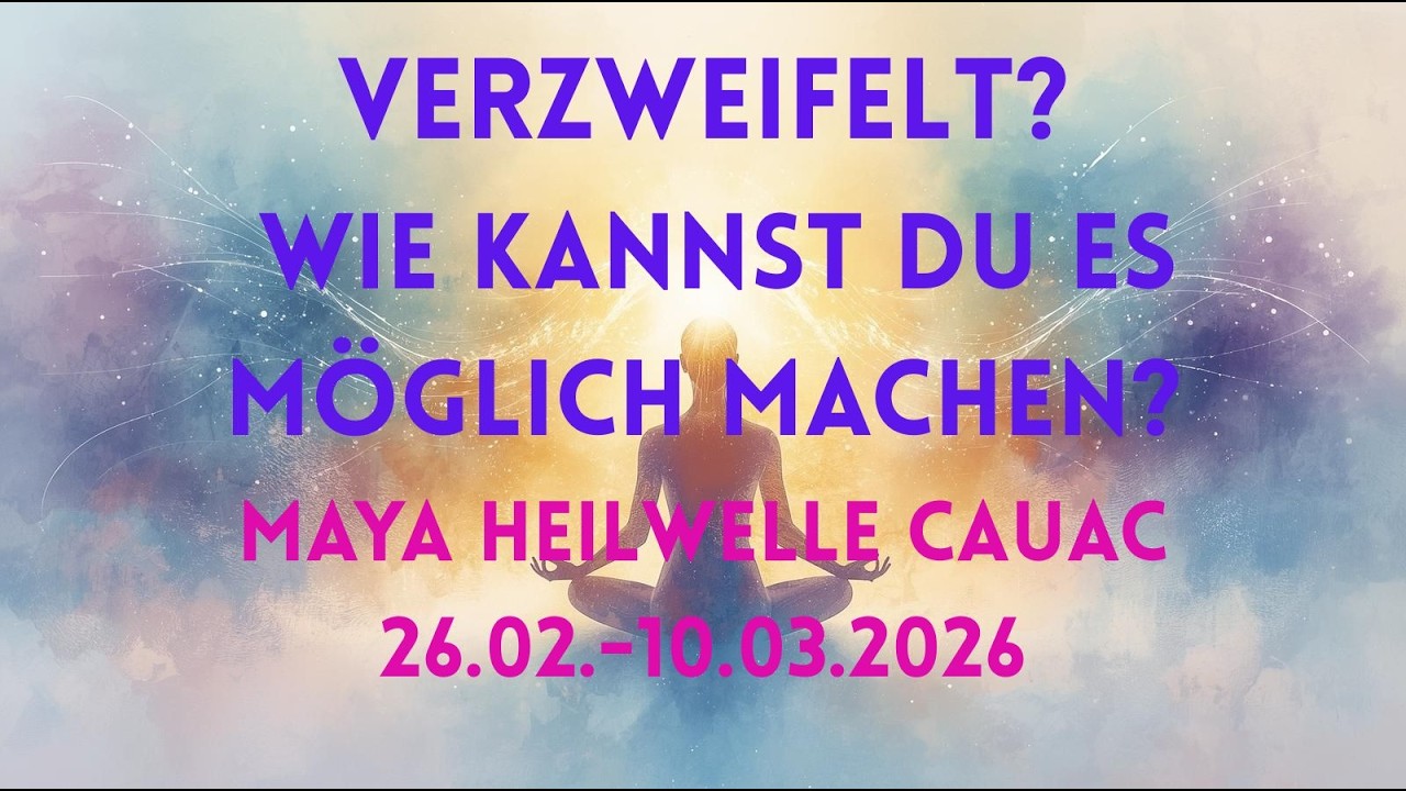 💚 Verzweifelt? Wie kannst du es möglich machen? 💚 Maya Heilwelle CAUAC 💚 26.02.-10.03.2026 💚