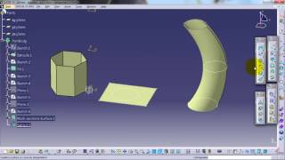 Surface in catia Part 12 Boundary Extract Extrapolate